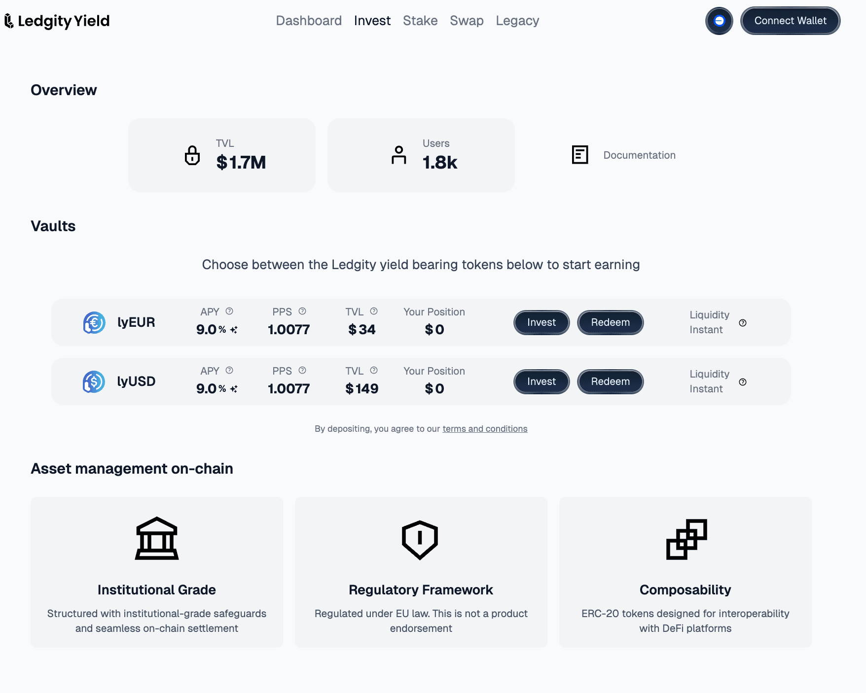 Staking Interface Ledgity
